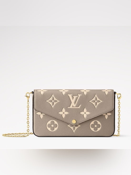 Louis Vuitton Handbags - Louis Vuitton Pochette Félicie Tourterelle Gray/Cream Monogram EUC